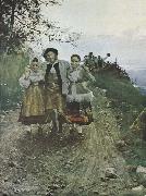 Anders Zorn tur hos famerna oil painting picture wholesale